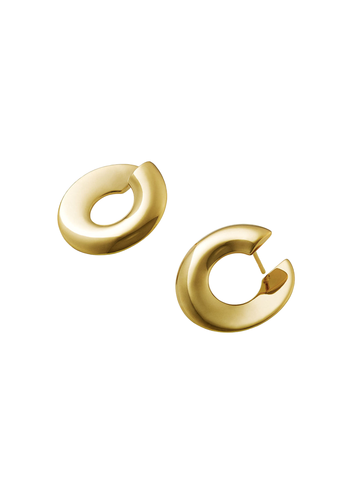 L'art est un fruit earrings - gold vermeil